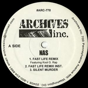 [USED]NAS / FAST LIFE (REMIX) / LIFE'S A BITCH (REMIX) / 12